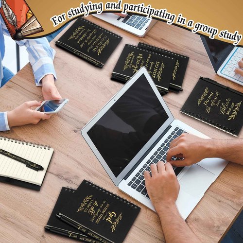 Seajan 64 Set Inspirational Gift Small Notebooks Bulk Mini Spiral Journals Motivational Spiral Notepads with Pen Volunteer Bible Employee Appreciation Gift for Office(Bible)