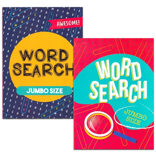 Large Print Word Search Books by [Brand Name] - Jumbo Set of 8 Puzzles with Pen & Magnifier