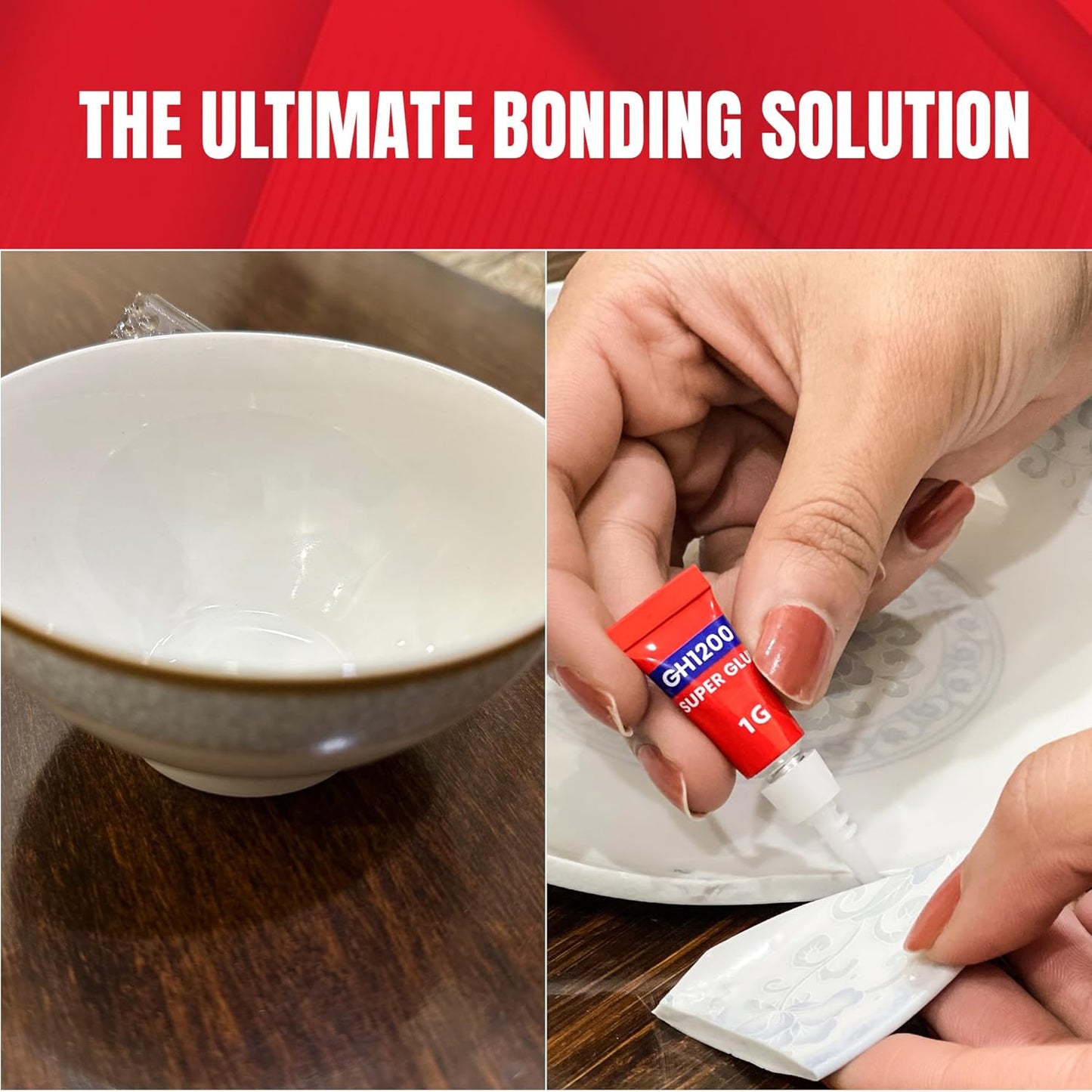 1 Gram (Pack of 24) Single Use Super Glue All Purpose - Superglue - Ca Glue Thick & Strong Adhesive for DIY Craft, Ceramics, Frame, Leather, Metal Etc