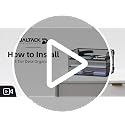 DALTACK 3-Tier Black Paper Organizer for Desk with Sliding Trays – A4 Files & Documents Storage