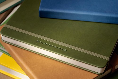 Anecdote 2026 Planner - 52-Week Daily Planner with Vegan Leather Hardcover | Ocean Blue, Start Anytime & Achieve Your Goals