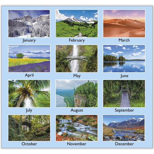 AT-A-GLANCE® 2026 Scenic Monthly Wall Calendar, Large, 15 1/2" x 22 3/4"