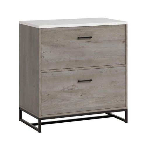 Sauder Tremont Row 2-Drawer Lateral File Cabinet, Mystic Oak Finish