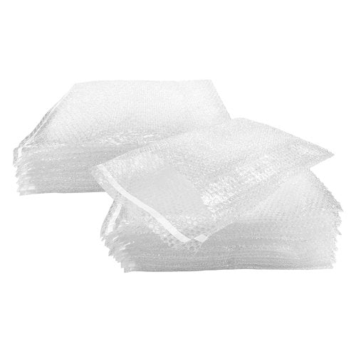 StarBoxes 50 Bubble Out Bags 15x17.5" - #8 Wrap Pouches Envelopes Self-Sealing, Clear, Model:BOB815175050
