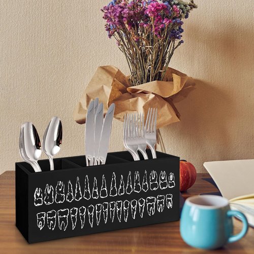 Yhtrg Dental Office Wooden Pen Pencil Holder for Desk, Gifts for Dental Doctor Nurse Hygienist Assistant Wood Makeup Brush Toothbrush Holder Organizer for Dentist Office Clinic Hospital