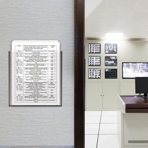 zavekia Acrylic Brochure Holder, 2 Packs 8 x 11.5 Inches Brochure Holder Wall Mount Flyer Holder Clear Literature Holders Magazine Holder,Mail Holder For Wall (8 x 11.5 in / 2 pack)