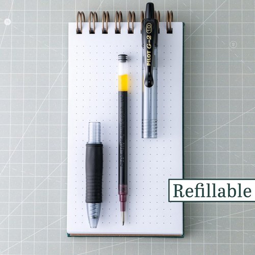 PILOT G2 Gel Ink Refills - Bold 1.0mm Black Ink for Rolling Ball Pens | 12-Pack