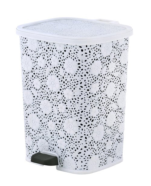 Superio Trash Can, Small, White