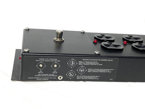 Rockn Stompn RS-4 8-Outlet 15 Amp Power Strip with Surge Protection and Conditioning for Musical Instruments