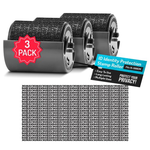 Guard Your ID Identity Protection Stamp Roller Refill (3-Pack), Fits IS-500CM