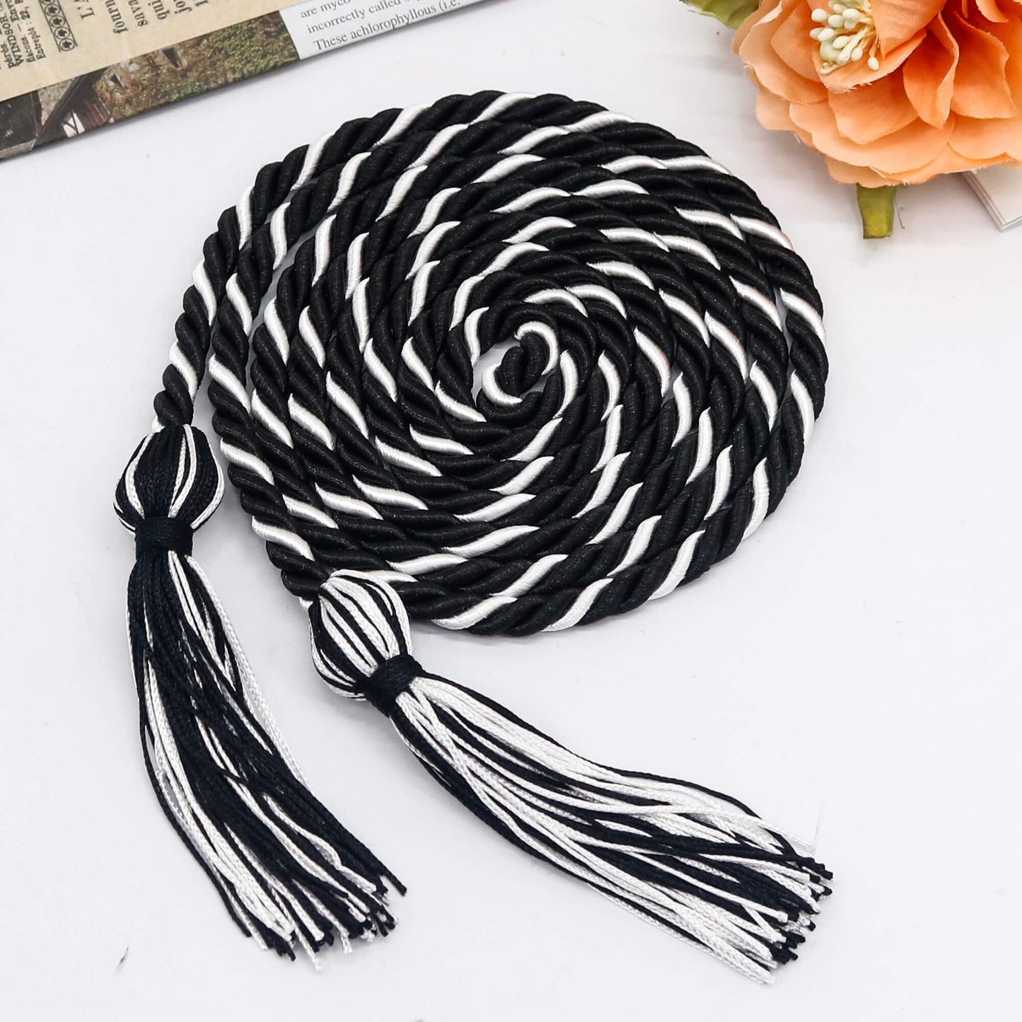 GraduationMall Graduation Honor Cord 68" Blackwhite