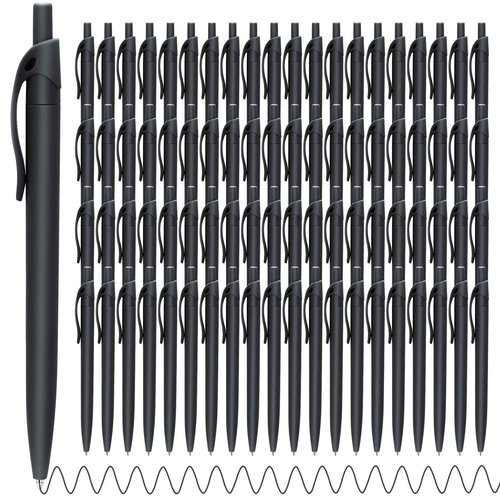 Aozora Pens Bulk 240 Pack Black Click Pens No Bleed Wholesale Retractable Ballpoint Pens Medium Point,Smooth Ink Pens for Journaling School Office Supplies 1.0MM Black Ink