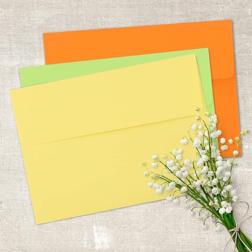 Granhoolm A7 Invitation Envelopes - 100 Pack Peel & Press for 5x7 Cards | Ideal for Weddings & Events