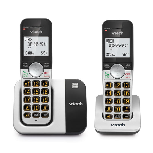 VTech Cordless Phone - 2-Handset System with Large Display & Big Buttons | DECT 6.0, Caller ID, Full Duplex Speakerphone