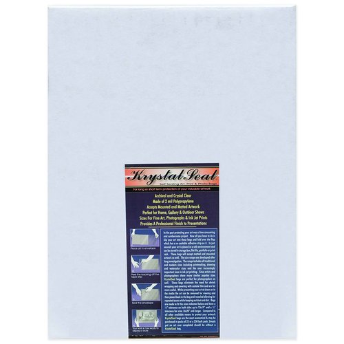 Creative Mark Krystal Seal ATC Art and Photo Bags - 5 x 7"- Pack of 250 - Archival Polyethylene Sealing Bags for Paintings, Artwork and Photo Storage