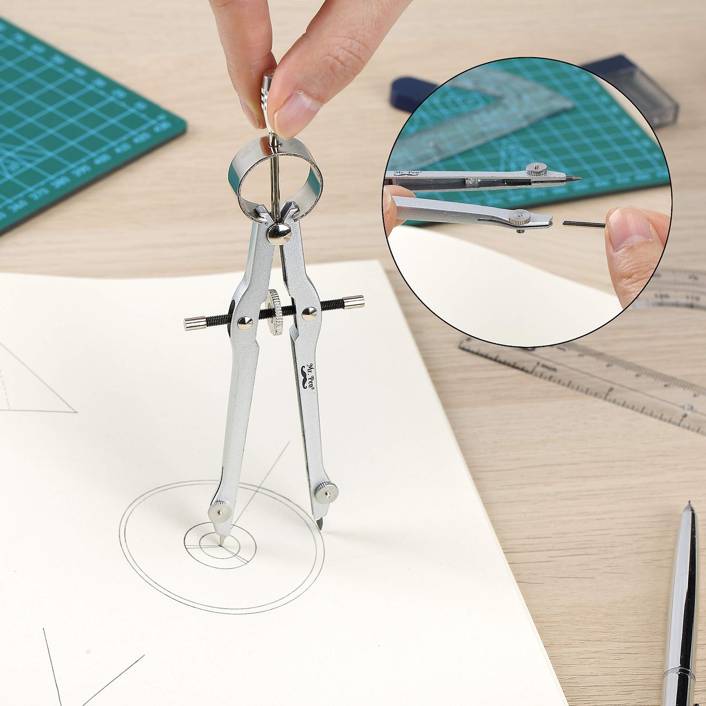 Mr. Pen- Protractor and Compass Set, Compass Protractor Set, Protractor