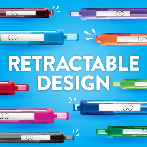 Paper Mate InkJoy 300RT Retractable Ballpoint Pens Medium Point (1.0mm) Black Pack of 36 Ideal for Office Supplies Journaling and Writing Accessories
