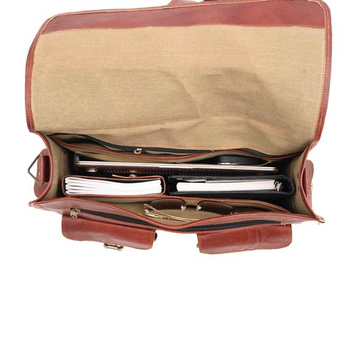 Handmade Leather Messenger Laptop Computer Satchel Distressed Bag (13" X 18") Stylish Backpack and Briefcase Bag for Men (PATTERN 2)