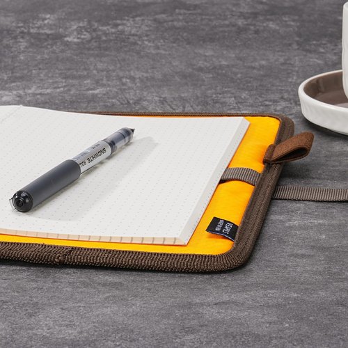 Field Journal Notebook A5 Planner Cover, Travel Journal for Men & Women A5 Travelers Notebook Cover, Water Resistant Waxed Canvas A5 Cover with Pen Holder, Included 5.8" x 8.3" Refillable Field Book