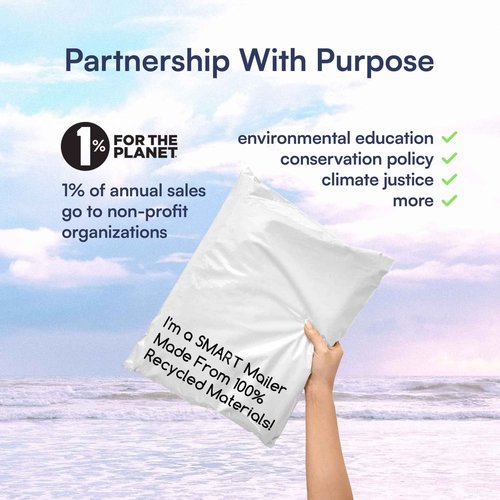 100 Count, 10x13 inch 100% Recycled Poly Mailers Eco Friendly Packaging Envelopes Supplies Mailing Bags 2.5 Mil Thick - SMART Mailer