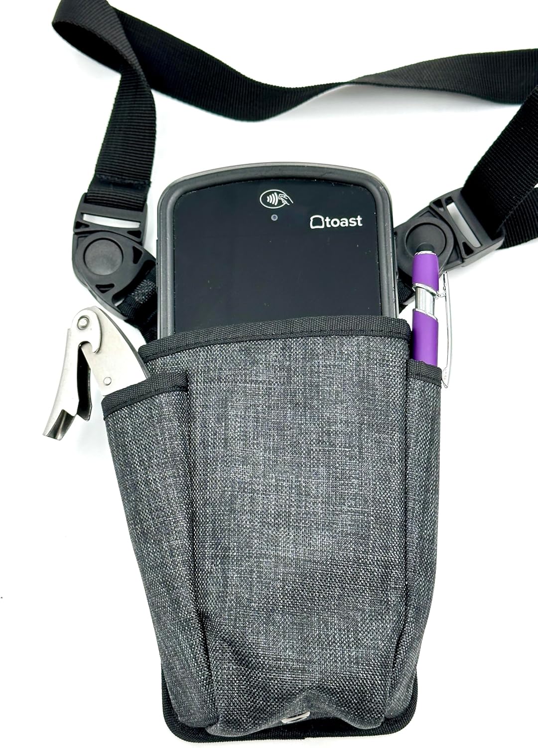 Toast Go 1 | Toast Go 2 Payment Pouch II - Versatile Sling/Waistbelt with Phone Pouch