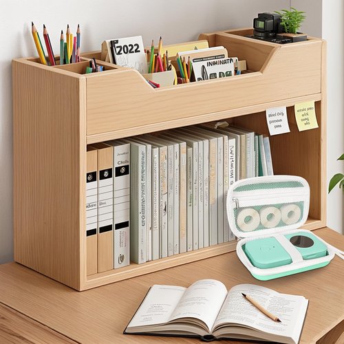 Teyomi Case Compatible with NELKO P21, for NIIMBOT D110, for JADENS D110 Label Maker with 3 Roll Label Tape(Label Paper 1/2" x 1 1/2" (12mm X 40mm))-Hard Shell Storage Bag-Green