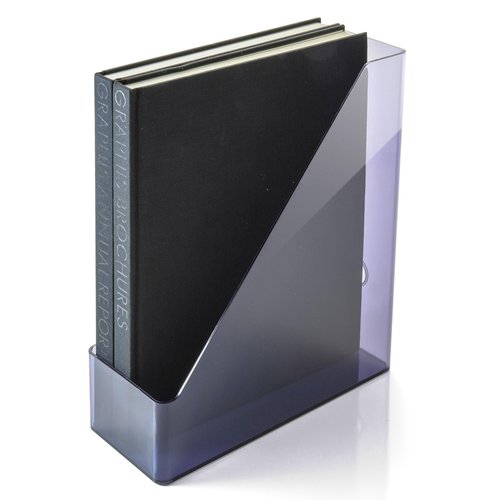 Officemate Recycled Magazine File, Smoke Gray (21510)