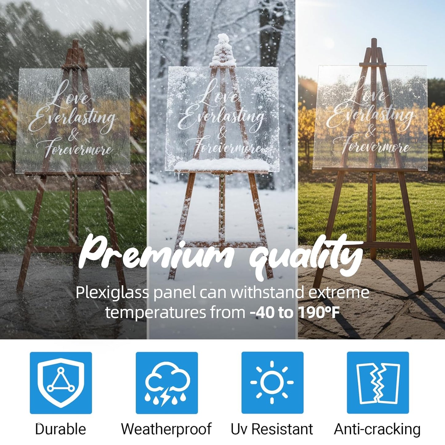CALPALMY Clear Acrylic Sheets - 24 x 36 Inch, 1/4” Thick for Craft Projects, Signs & Display Cases