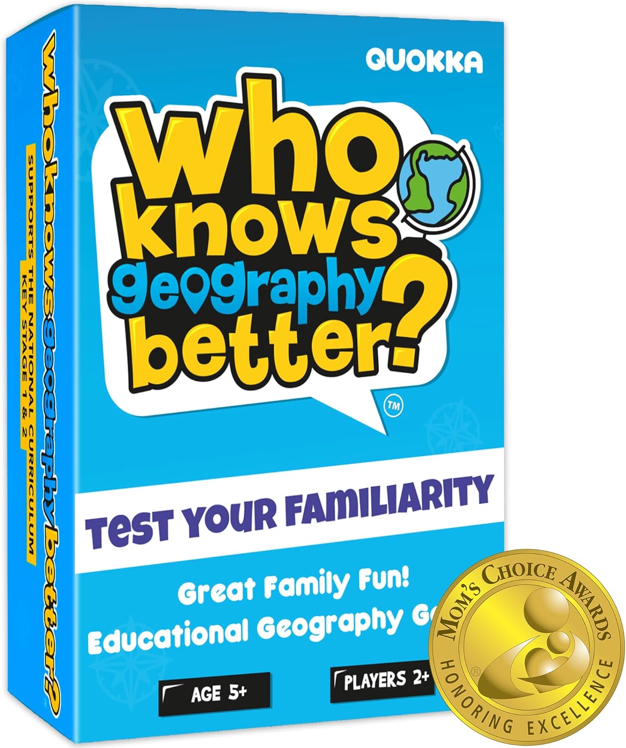 Board Games for Kids 8-12 | Fun Geography Trivia Card Game for Family Game Night – 500+ Questions