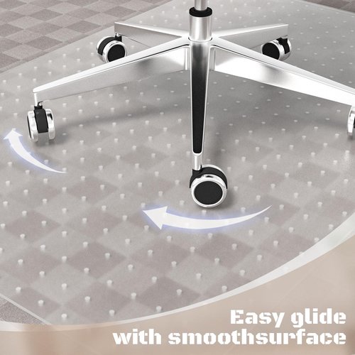 Office Chair Mat for Carpet, 32x48 Clear Heavy Duty Computer Chair Mat, Under Desk Protector Carpeted Floors Mat, Easy Chair Movement,Ship Flat