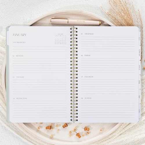 Beautiful 2026 Planner - 7" x 10" Daily Organizer for Men & Women | Weekly & Monthly Spreads for Enhanced Productivity
