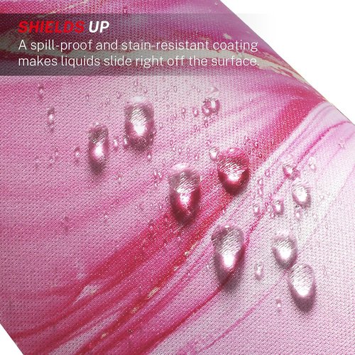 MROCO Premium Mouse Pad - 30% Larger, Anti-Fray Stitching, Waterproof & Non-Slip Base | Pink Marble Design