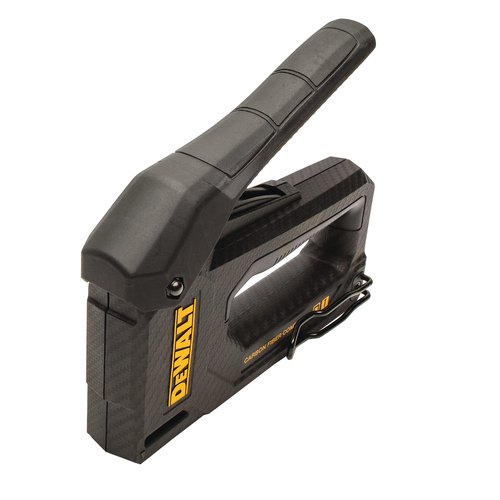 DEWALT Staple Gun, Carbon Fiber Body, 2-in-1 Tacker (DWHT80276) & Arrow Fastener 506IP Heavy Duty T50 3/8-Inch Staples for Upholstery, Construction, Furniture, Crafts, 5000-Pack