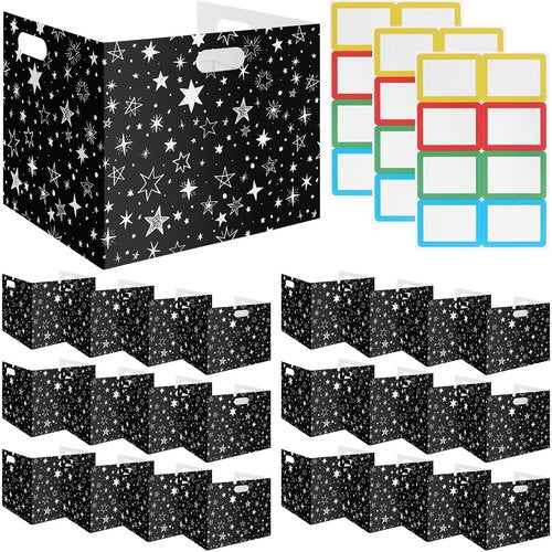 Ireer 24 Pcs Desk Dividers for Students Privacy Folders Standard Classroom Folder Teacher Supplies School Privacy Cardboard Reduces Distractions for Classroom Keep Eyes from Wandering (Black)