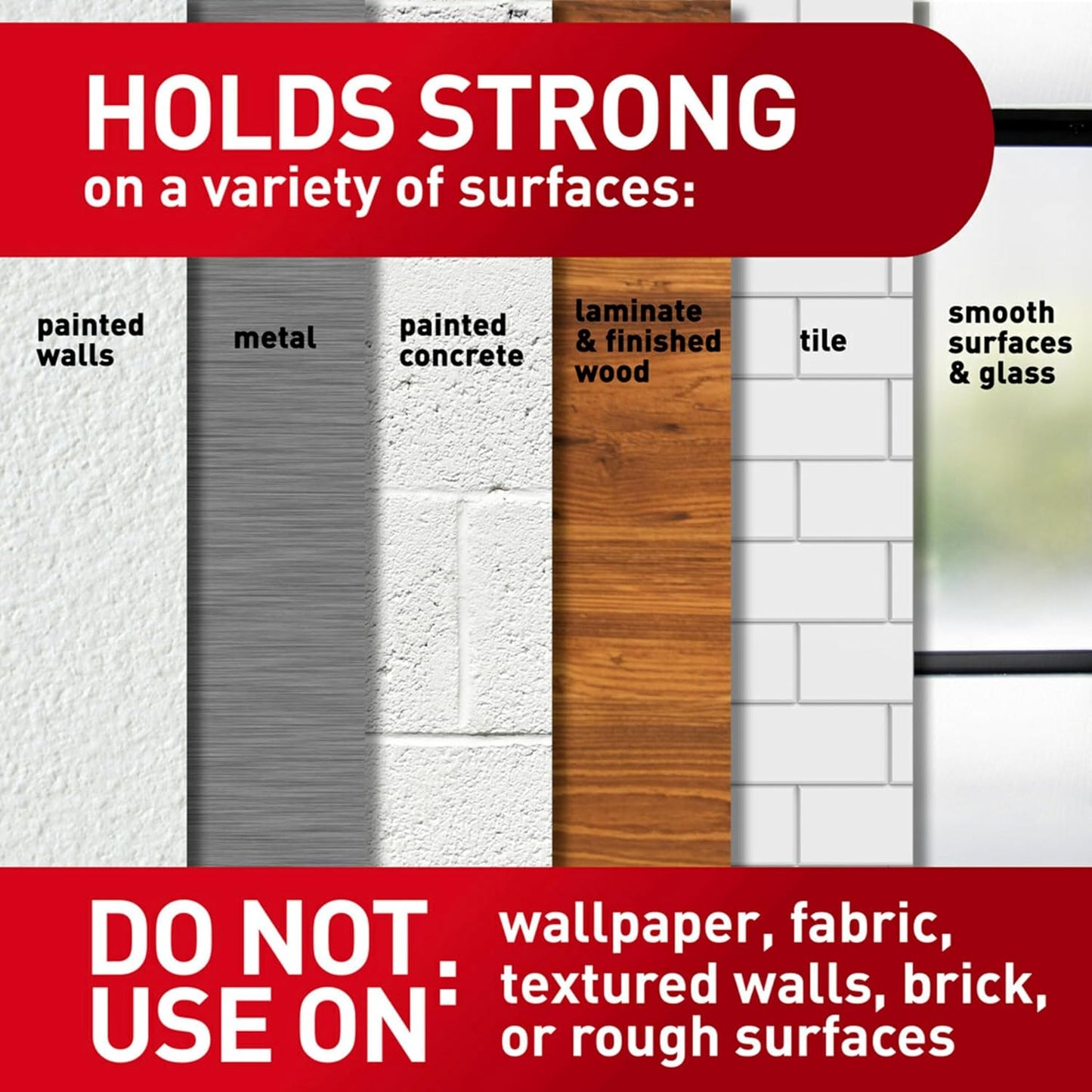 Command 4 lb Small Picture Hanging Strips - 18 Pairs for Damage-Free Wall Decor | White Adhesive Strips