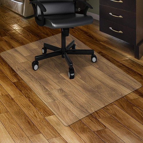 Kuyal Clear Chair Mat - Transparent Floor Protection for Hardwood & Tile - 36" x 55" Rectangle