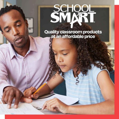 School Smart Jumbo Manila Tag Unruled Chart Paper, 36 x 24 Inches, 100 Sheets