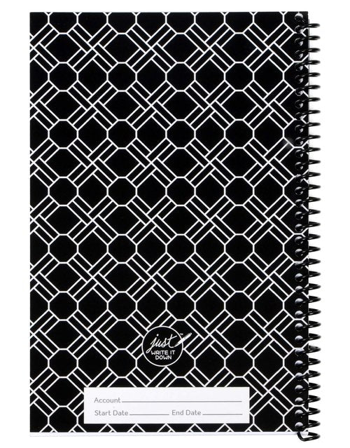 The Superior Register's Premium Check Book Register & Debit Card Ledger Notebook - Checking Account Register, Business Ledger, Cash Log & Expense Tracker - Standard Edition - 1 Pc, Black
