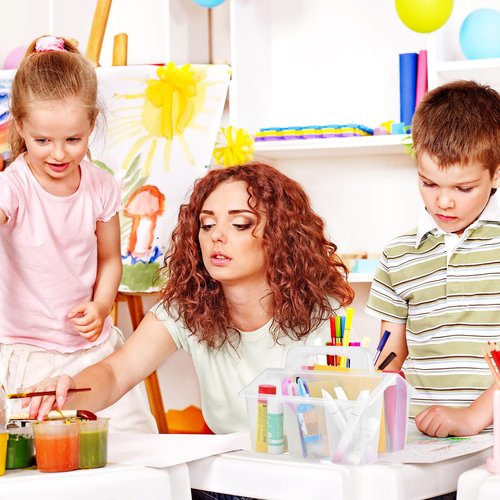 ALINK Classroom Caddy Storage Basket with Handle, 6 Pack Plastic Arts Office Crafts Caddy 4 Compartments for Kids, Pencil, Crayon, Marker, School Supplies - Clear