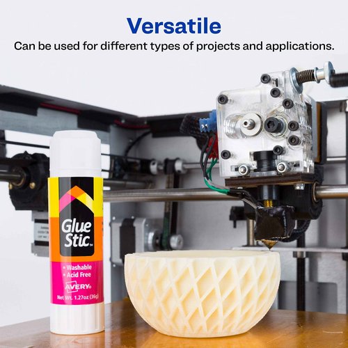 Avery Glue Stic - Washable, Non-Toxic Glue Sticks for Classroom, Crafting, and Office Use, 1.27 oz., Pack of 18, White (00192)