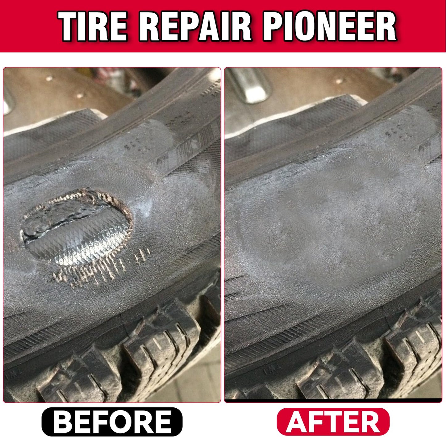 Chemical Vulcanizing Cement, Waterproof Tire Repair Glue 8.5 FL.Oz, Fast Drying Rubber Adhesive with Brush Top, Clear and Durable, Ideal for Car, Motorcycle, Bike