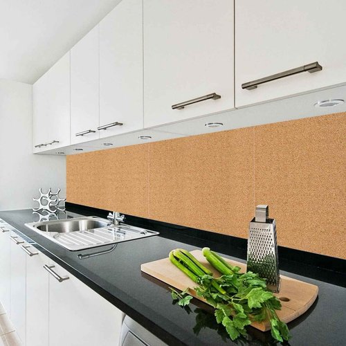 Cork Board Roll 48" x 36", 1/4" Thick Non-Adhesive Decorative Large Corkboard Bulletin Board Sheet for Walls/Office, ZHIDIAN 4' x 3' Premium Frameless Natural Cork Board for DIY Projects
