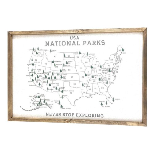 National Park MAP PIN Board