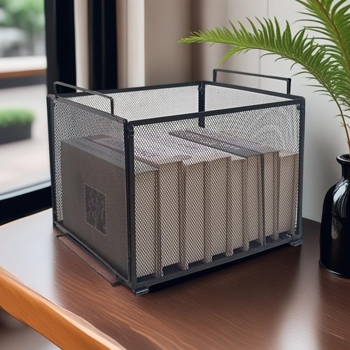 YOYOSEDA 2 Pack Metal Hanging File Organizer & Stackable File Crate – Optimize Your Filing Systems
