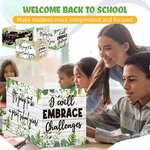 AmazingSpark 24 Pcs Privacy Folders for Students Desk Dividers Testing Dividers for Classroom Standard Privacy Cardboard Board First Day of School Gift Back to School Supplies for Reduces Distraction