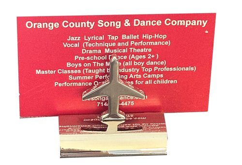 Design Gifts Airplane Business Card Holder