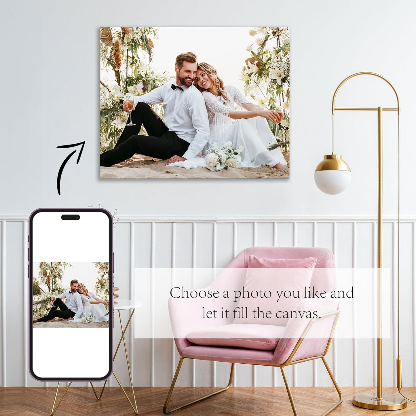 Cara Nonna Custom Canvas Prints - Personalized Photo Wall Art | Framed 11x14 for Home Decor