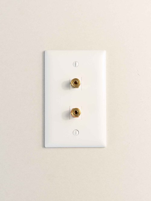 Legrand - OnQ Audio Binding Posts, Speaker Binding Post Insert for Audio, Banana Plug Termination, Speaker Binding Posts, White, WP3457WHV5, 5 Pack