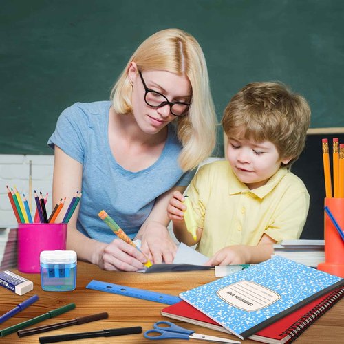 Gilprop 4 Set 2025 School Supplies Kit, 47 Pcs Per Set Back to School Supplies Primary Middle College Bundle Essential Stuff Bulk Pen Notebook Stationery for Kid Student Girl Teen Classroom Boy