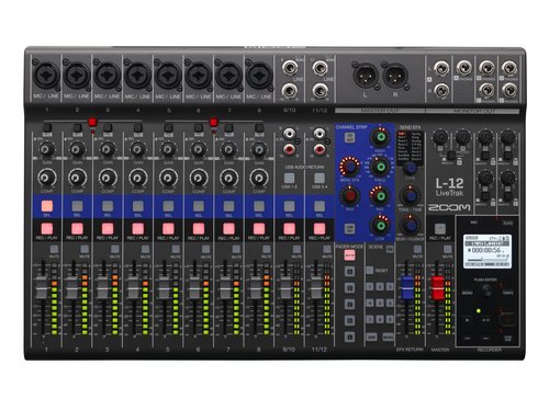 Zoom L-12 -Channel Mixer - Powered
